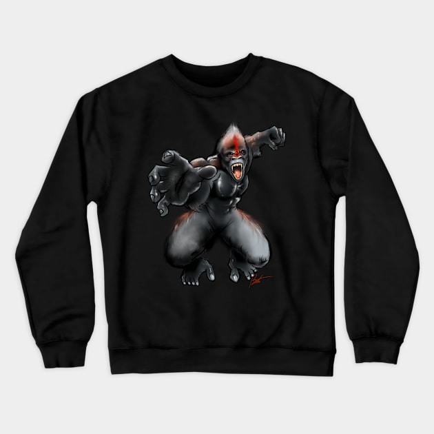 Mad Gorilla Crewneck Sweatshirt by Timzartwork